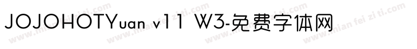 JOJOHOTYuan v11 W3字体转换